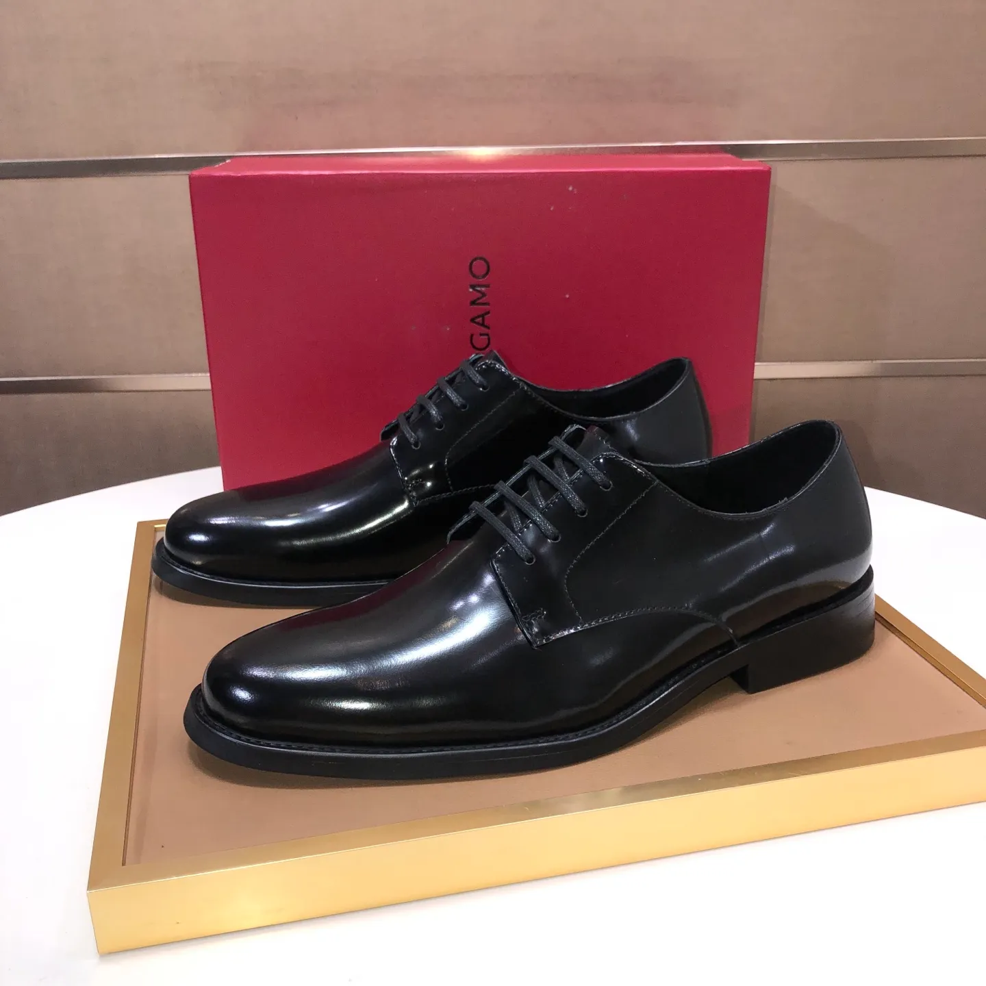 Men's shoes 💰540💰 [Ferragamo/Ferragamo] The latest model from the counter. Original imported high-quality cowhide with open sides + imported 🐂 cowhide lining + original luxury metal buckle + original combination outsole. Comparison is stress-free 38–45 (45 is custom-made and cannot be returned or exchanged)